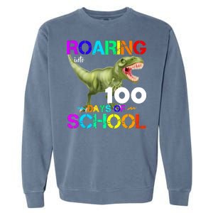 Roaring Into 100 Days Of School Garment-Dyed Sweatshirt