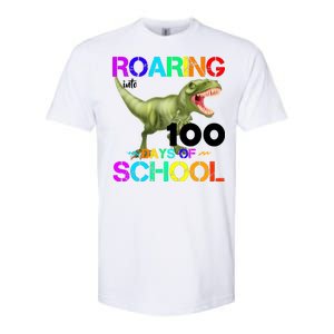 Roaring Into 100 Days Of School Softstyle CVC T-Shirt