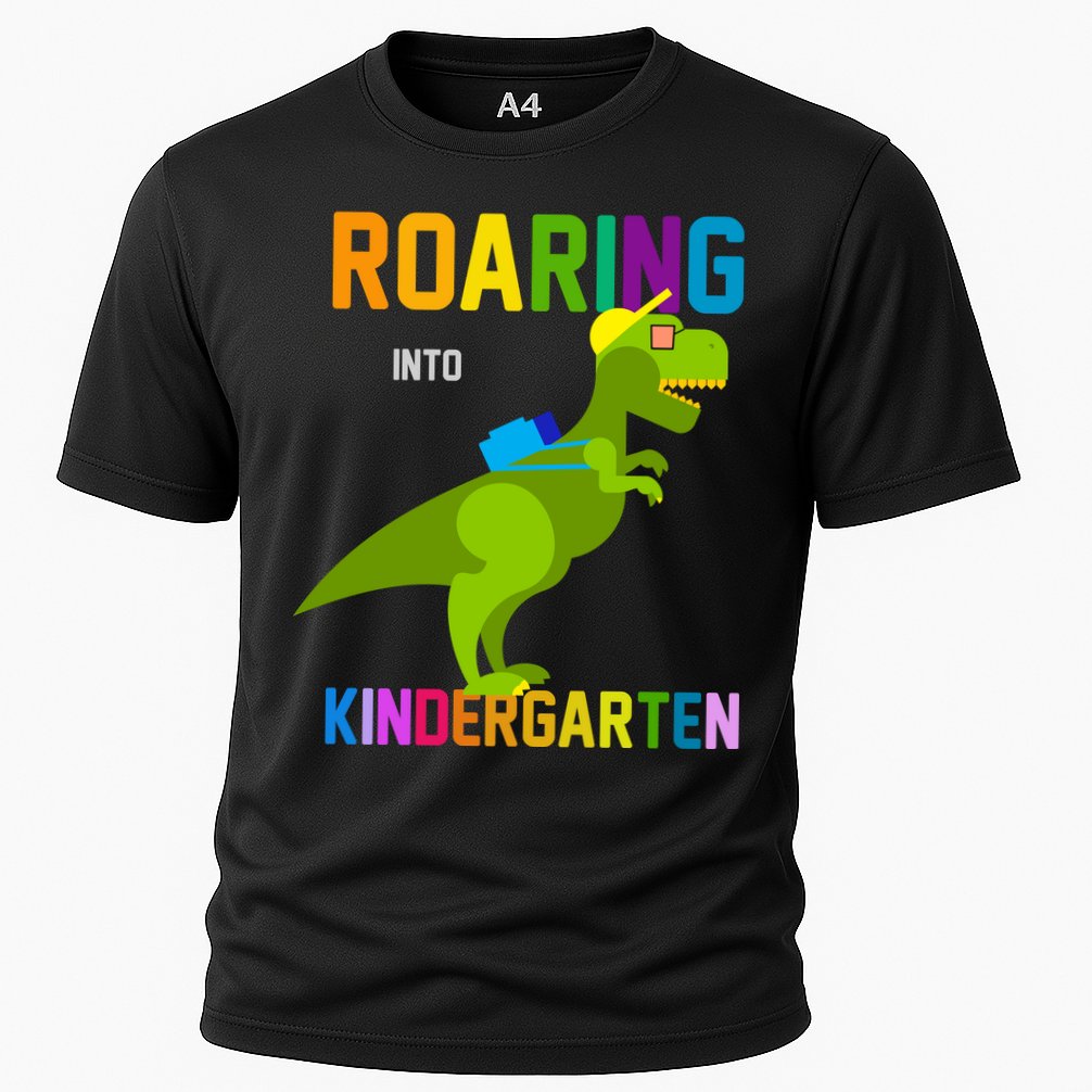Roaring Into Kindergarten Cooling Performance Crew T-Shirt