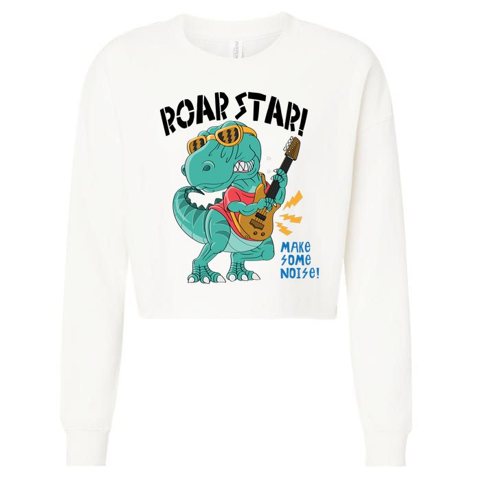 Roarstar Make Some Noise Cropped Pullover Crew