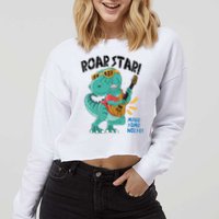 Roarstar Make Some Noise Cropped Pullover Crew
