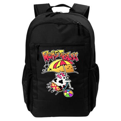 Roast Beef Dustin Cow On The Beach Backpack