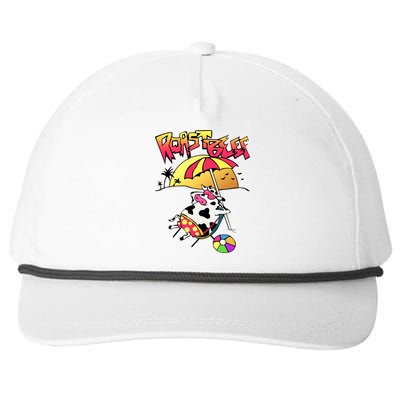 Roast Beef Dustin Cow On The Beach Snapback Five-Panel Rope Hat