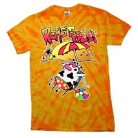 Roast Beef Dustin Cow On The Beach Tie-Dye T-Shirt