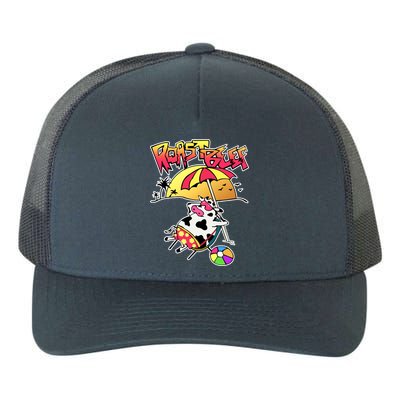 Roast Beef Dustin Cow On The Beach Yupoong Adult 5-Panel Trucker Hat