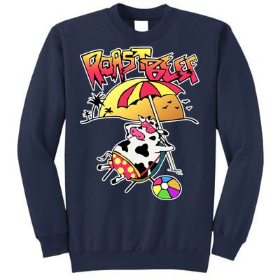 Roast Beef Dustin Cow On The Beach Sweatshirt