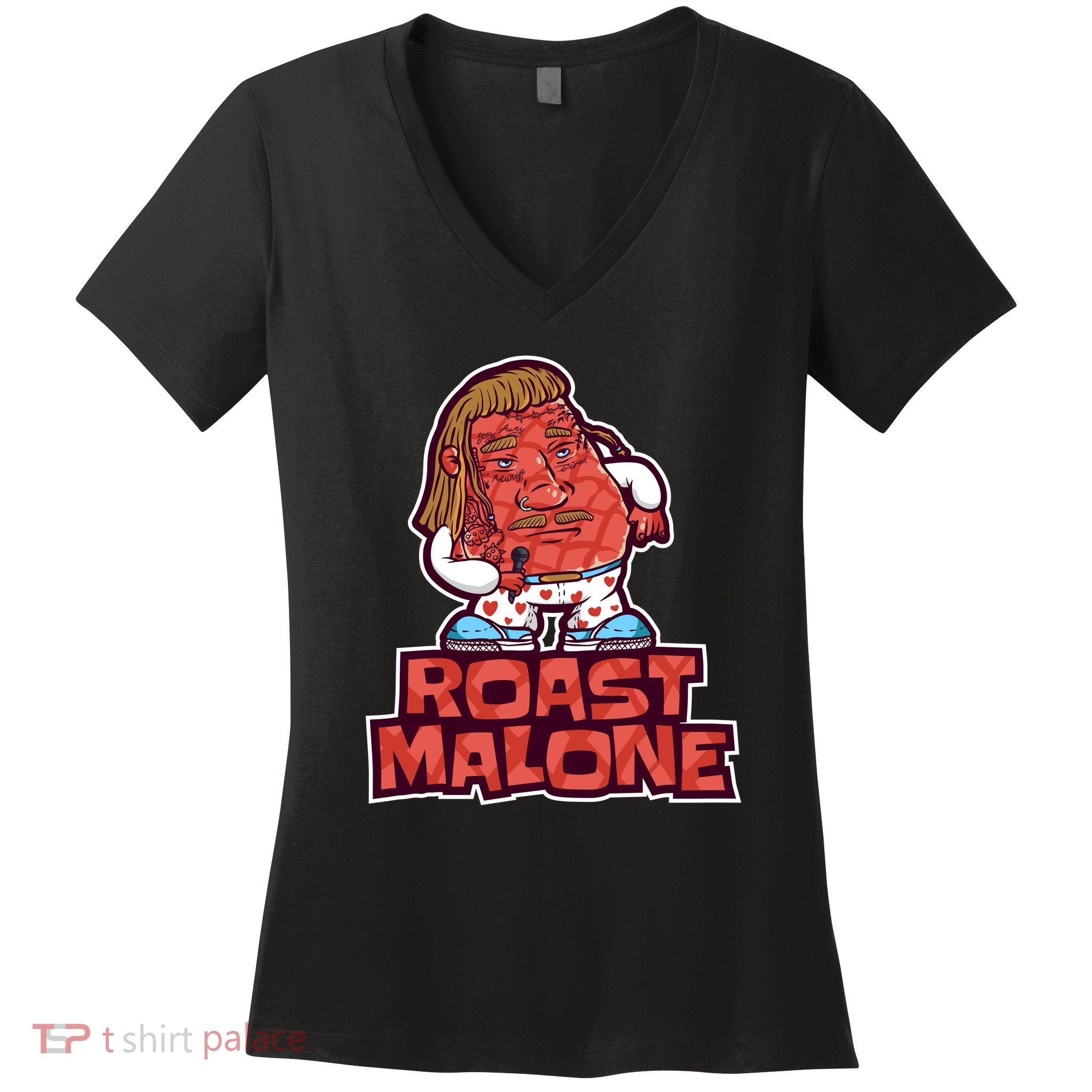 Roast Malone Women's V-Neck T-Shirt
