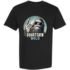 Rock On Bigfoot Sasquatch Rock on Garment-Dyed Heavyweight T-Shirt