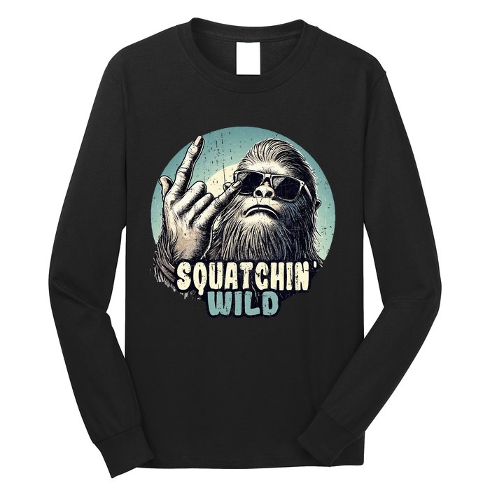 Rock On Bigfoot Sasquatch Rock on Long Sleeve Shirt