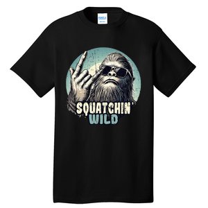 Rock On Bigfoot Sasquatch Rock on Tall T-Shirt