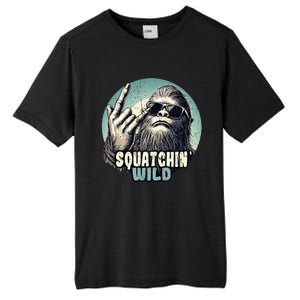 Rock On Bigfoot Sasquatch Rock on Tall Fusion ChromaSoft Performance T-Shirt