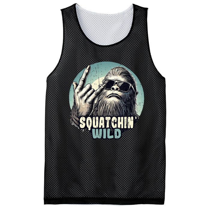 Rock On Bigfoot Sasquatch Rock on Mesh Reversible Basketball Jersey Tank