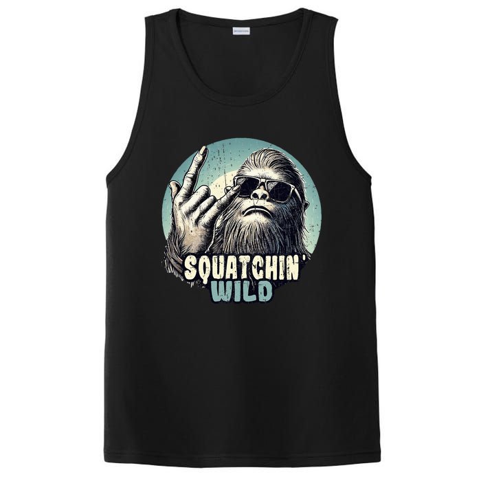 Rock On Bigfoot Sasquatch Rock on PosiCharge Competitor Tank