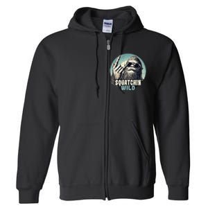 Rock On Bigfoot Sasquatch Rock on Full Zip Hoodie