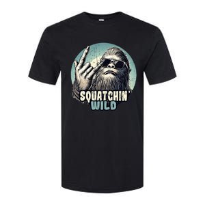 Rock On Bigfoot Sasquatch Rock on Softstyle CVC T-Shirt