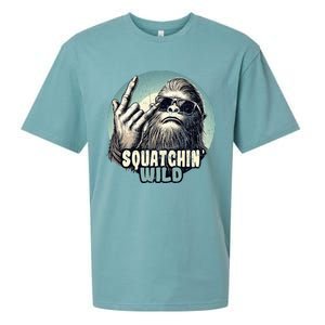 Rock On Bigfoot Sasquatch Rock on Sueded Cloud Jersey T-Shirt