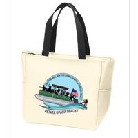 Retake Omaha Beach Zip Tote Bag
