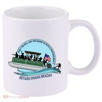 Retake Omaha Beach 11oz C Handle Ceramic Mug