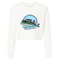 Retake Omaha Beach Cropped Pullover Crew