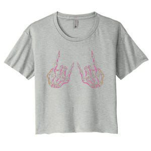 Rock On Band Tees For Women Rock And Roll Women's Crop Top Tee