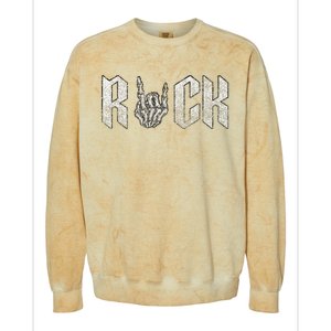 Rock On Band S For Women Rock And Roll T S For Colorblast Crewneck Sweatshirt