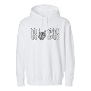 Rock On Band S For Women Rock And Roll T S For Garment-Dyed Fleece Hoodie