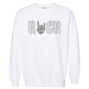 Rock On Band S For Women Rock And Roll T S For Garment-Dyed Sweatshirt