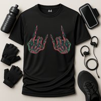 Rock On Band S Rock And Roll Graphic Novelty Concert Cooling Performance Crew T-Shirt