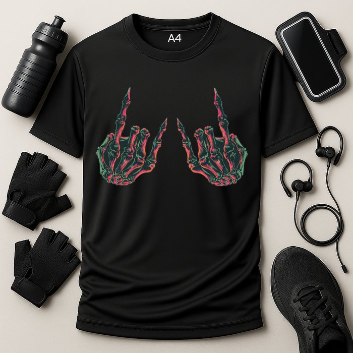 Rock On Band S Rock And Roll Graphic Novelty Concert Cooling Performance Crew T-Shirt