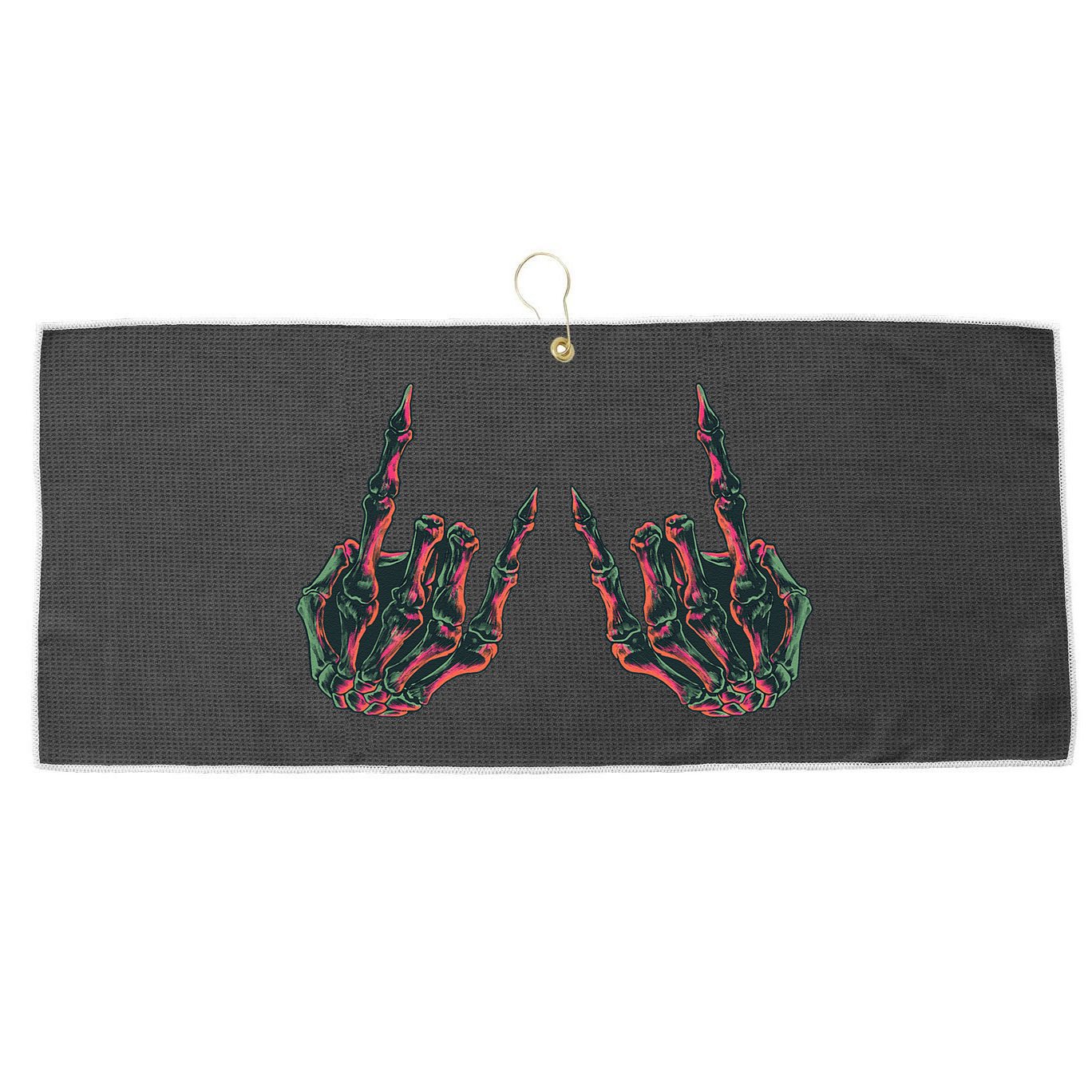 Rock On Band S Rock And Roll Graphic Novelty Concert Large Microfiber Waffle Golf Towel