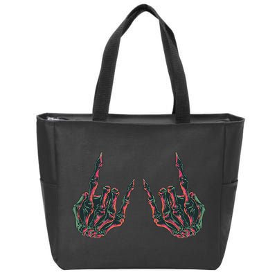 Rock On Band S Rock And Roll Graphic Novelty Concert Zip Tote Bag