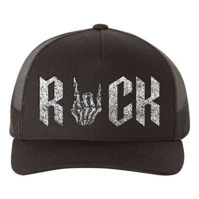 Rock On Band For  Rock And Roll Yupoong Adult 5-Panel Trucker Hat