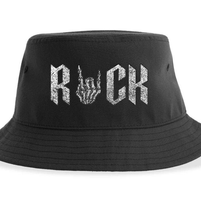 Rock On Band For  Rock And Roll Sustainable Bucket Hat