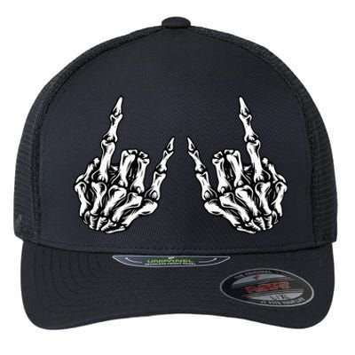 Rock On Band Tees For Women Rock And Roll For Men Flexfit Unipanel Trucker Cap