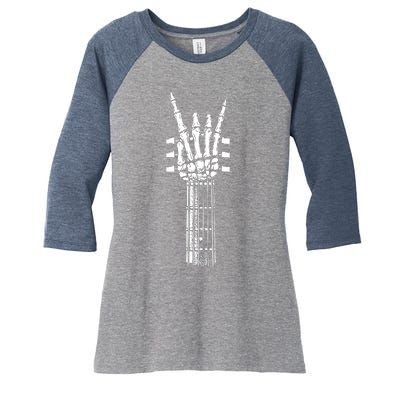 Rock On Band Tees For Women Rock And Roll For Men Women's Tri-Blend 3/4-Sleeve Raglan Shirt