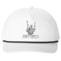 Rock On Band S Rock And Roll Concert Graphic Snapback Five-Panel Rope Hat