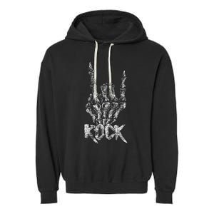 Rock On Band S Rock And Roll Concert Graphic S Garment-Dyed Fleece Hoodie