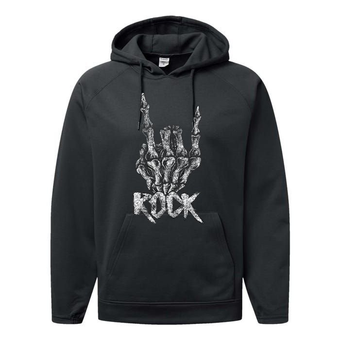 Rock On Band S Rock And Roll Concert Graphic S Performance Fleece Hoodie