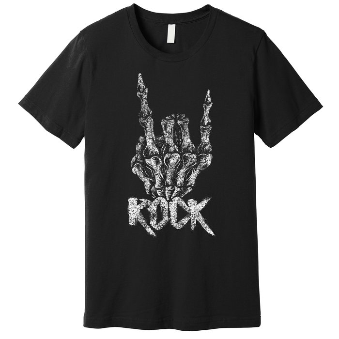 Rock On Band S Rock And Roll Concert Graphic S Premium T-Shirt