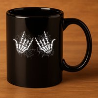 Rock On Band Rock And Roll Halloween Costume 11oz C Handle Ceramic Mug