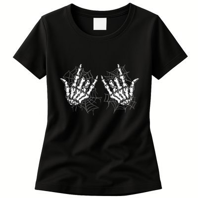 Rock On Band Rock And Roll Halloween Costume Womens T-Shirt