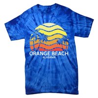 Retro Orange Beach Beach Vintage Vacation Alabama State Gift Tie-Dye T-Shirt