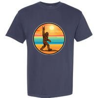 Rock On Bigfoot Sasquatch Loves Rock And Roll Sunglasses Garment-Dyed Heavyweight T-Shirt