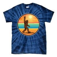 Rock On Bigfoot Sasquatch Loves Rock And Roll Sunglasses Tie-Dye T-Shirt