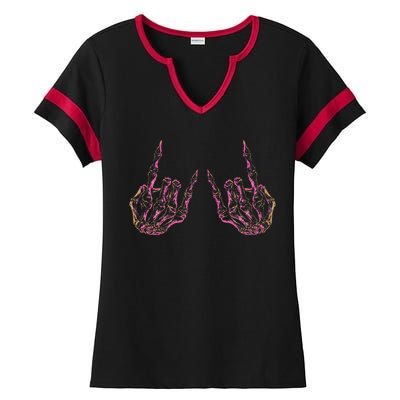 Rock On Band Tees For Women Rock And Roll Ladies Halftime Notch Neck Tee