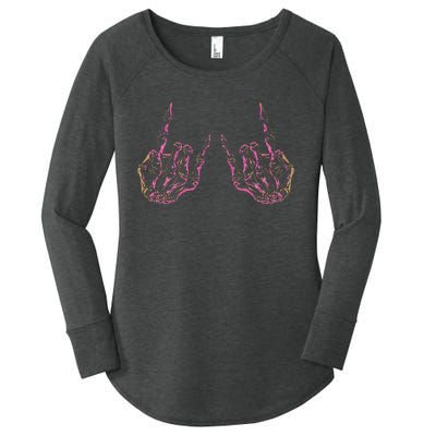 Rock On Band Tees For Women Rock And Roll Women's Perfect Tri Tunic Long Sleeve Shirt