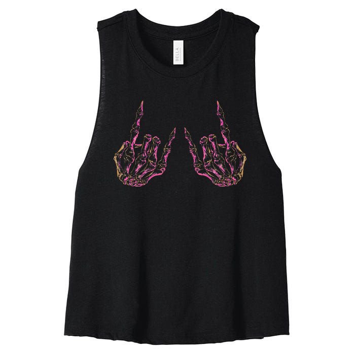 Rock On Band Tees For Women Rock And Roll Women's Racerback Cropped Tank