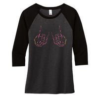 Rock On Band Tees For Women Rock And Roll Women's Tri-Blend 3/4-Sleeve Raglan Shirt