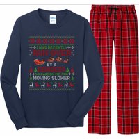 Run Over By A Reindeer Christmas So Pardon Me Gift For Christmas Long Sleeve Pajama Set