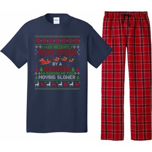 Run Over By A Reindeer Christmas So Pardon Me Gift For Christmas Pajama Set